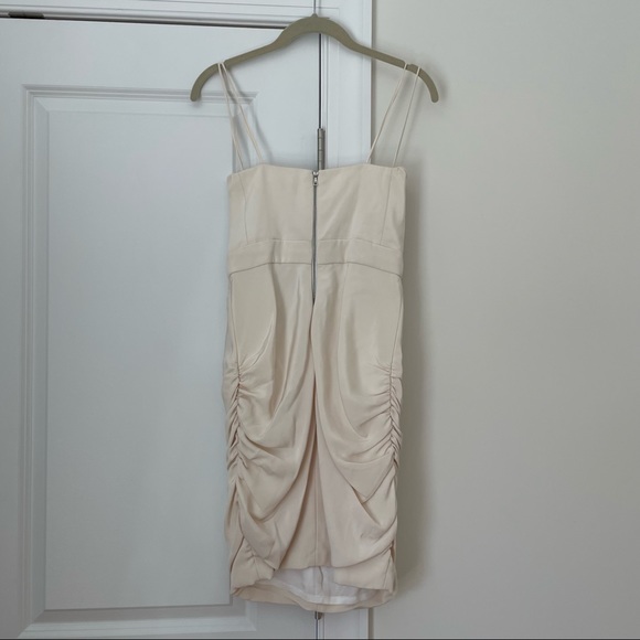 100% Silk Crepe Designer Mini Cocktail Dress - Picture 11 of 12